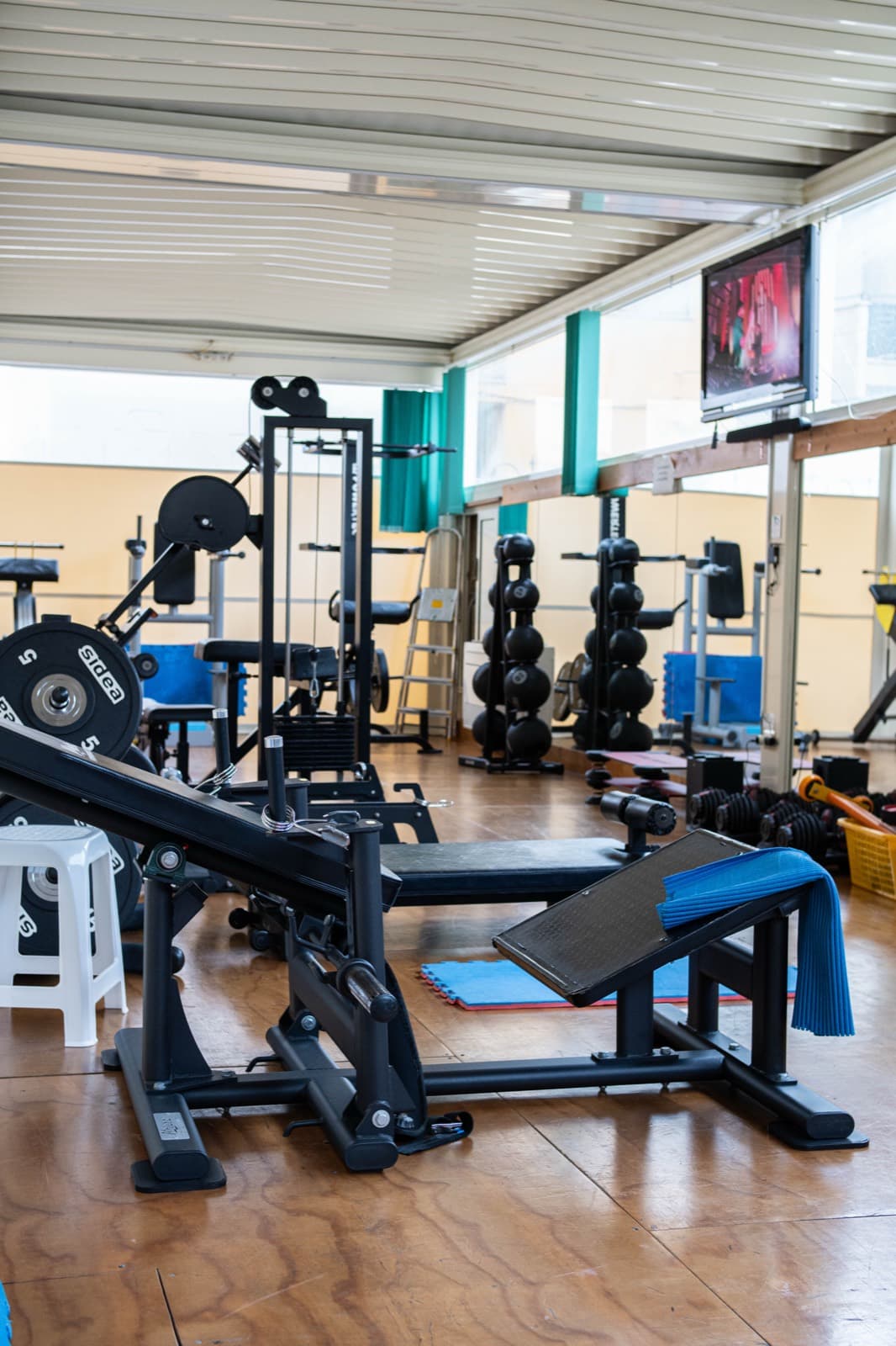 Interni della palestra New Infinity